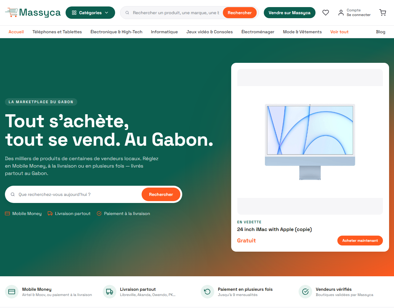 Accueil Massyca sur le web